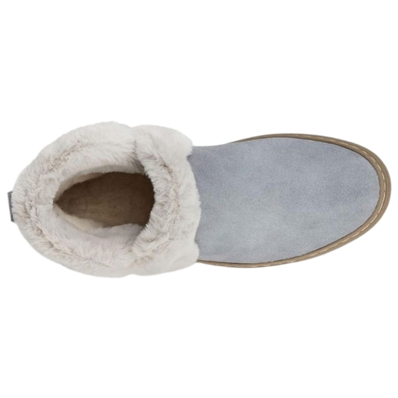 Cougar Duffy Women’s Waterproof Suede Ankle Boots Ash Blue Faux Fur Winter Sz 10 - Picture 10 of 12